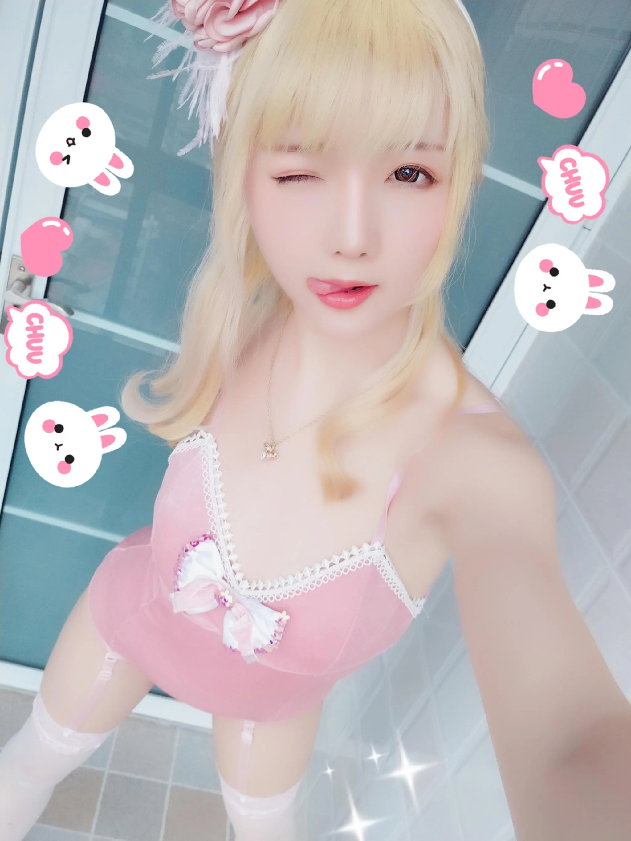 星之迟迟 – VOL.01 粉红泡泡包-PINK兔女郎（31P） [31P]插图